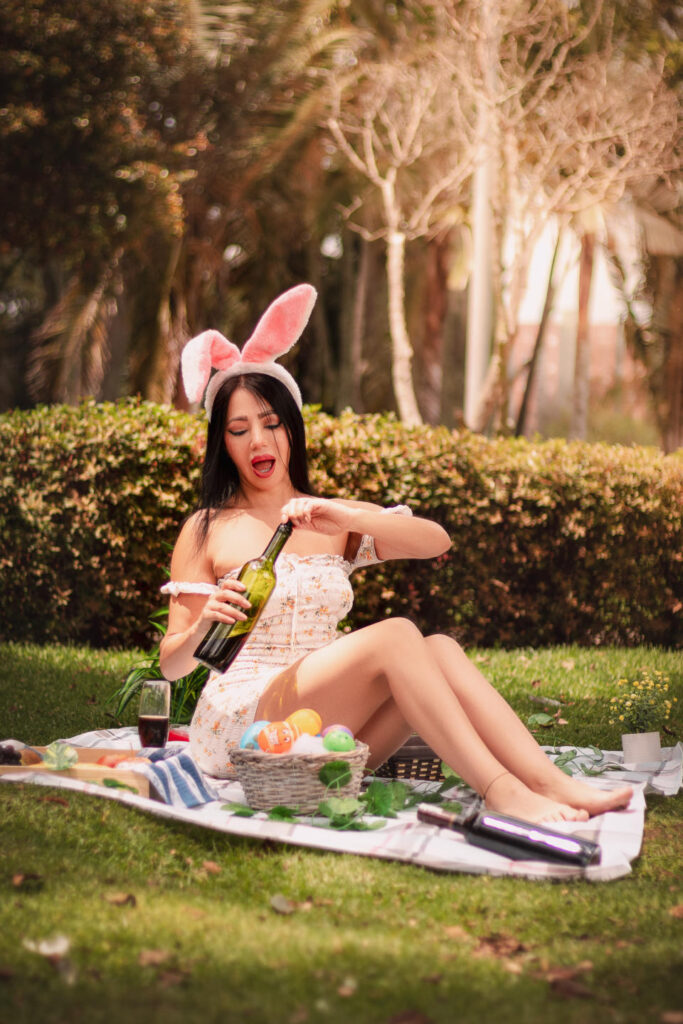Easter Bunny HelenHard waiting for you in central park