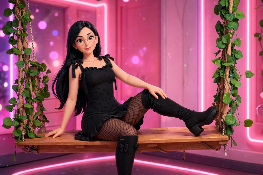 JadeHarpper anime pixar style 3D animation art