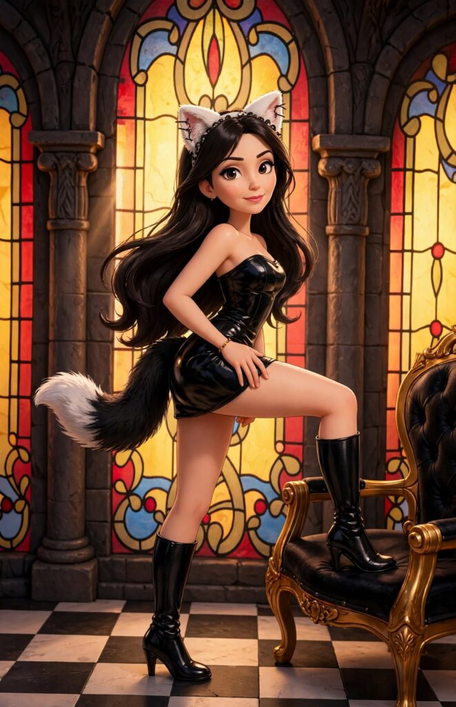 ValerieBanks as a 3D cartoon characther